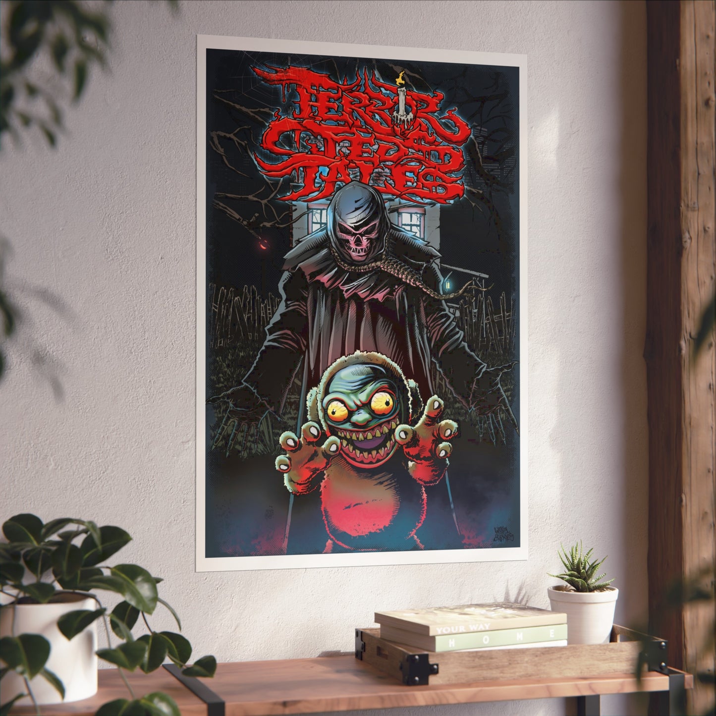 Poster Art Print (WHITE BORDER) - Who Wants It by Worthy Enemies