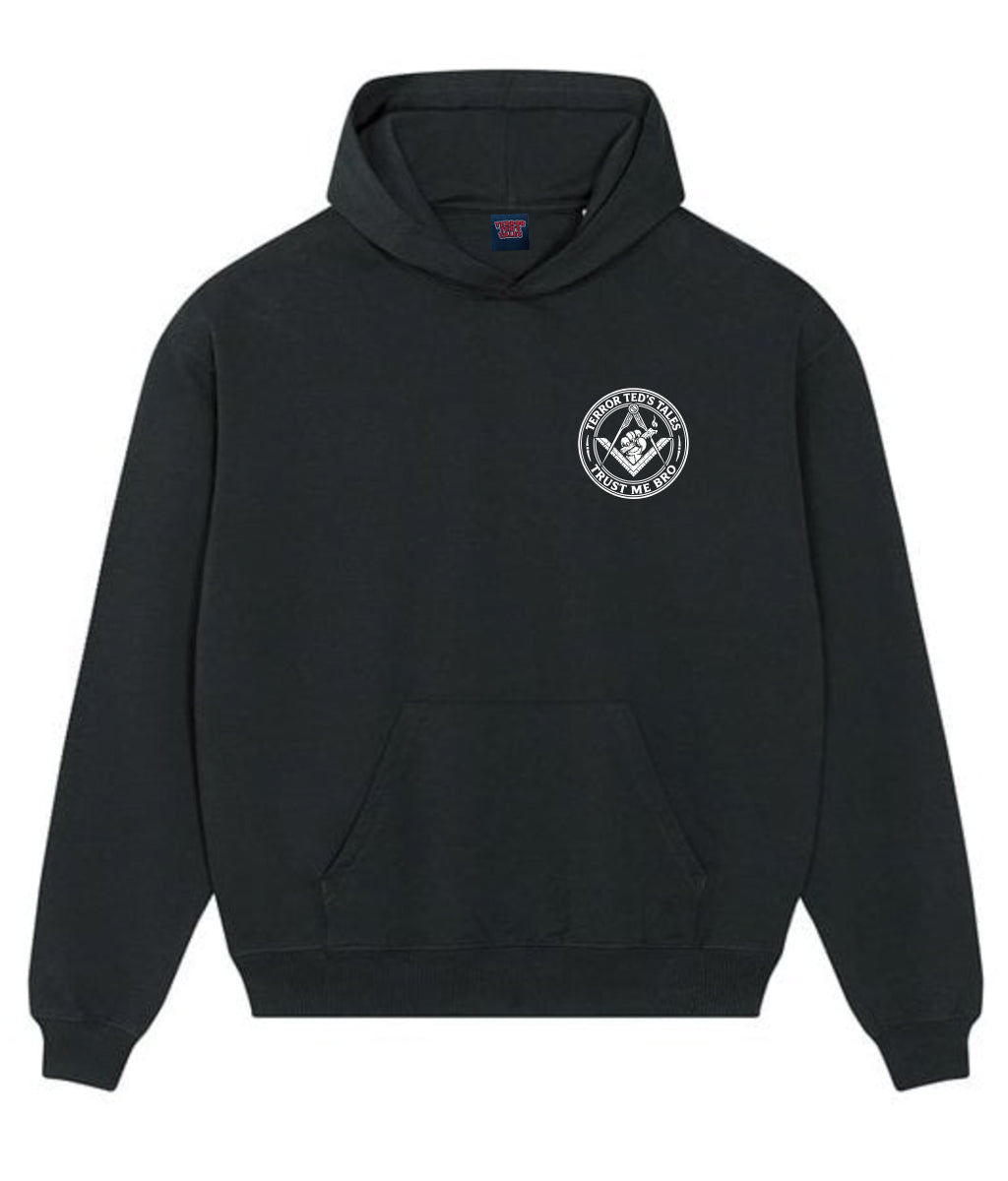 TRUST ME BRO B&W - HOODIE BLACK