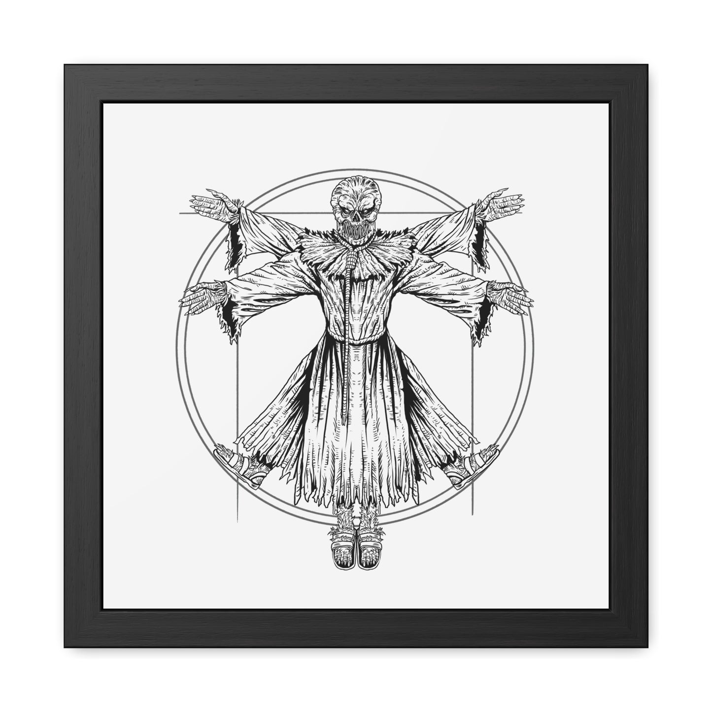 DAVINCI SACKHEAD - FRAMED PRINT