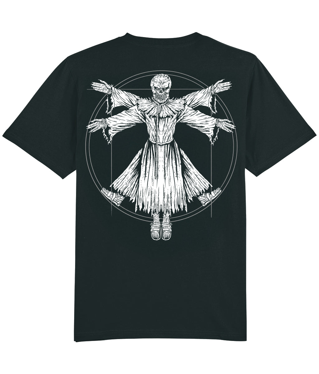 SACKHEAD DAVINCI B&W - BLACK T-SHIRT