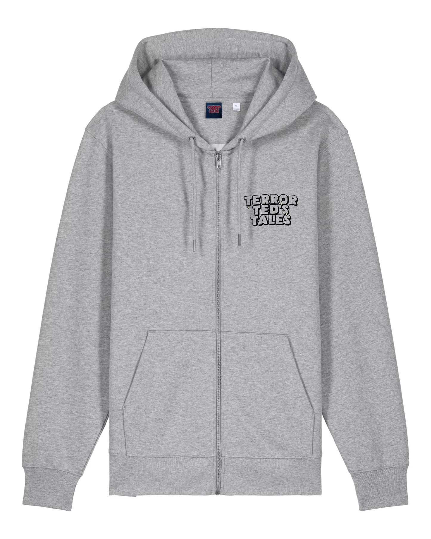 SACKHEAD DAVINCI B&W - GRAY ZIP UP HOODIE
