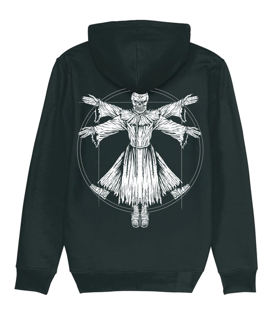 SACKHEAD DAVINCI B&W - BLACK HOODIE