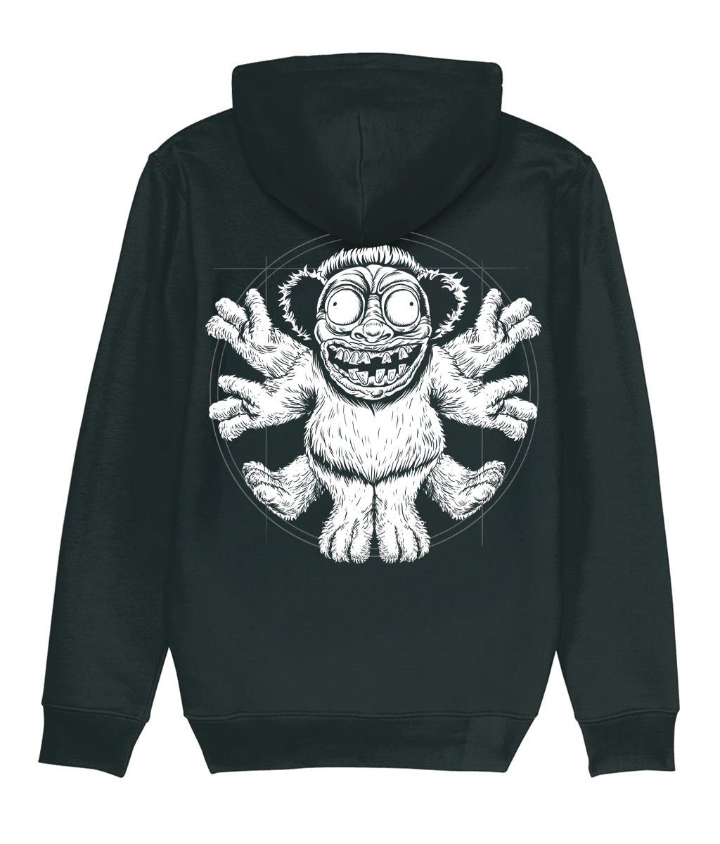TED DAVINCI B&W - BLACK HOODIE