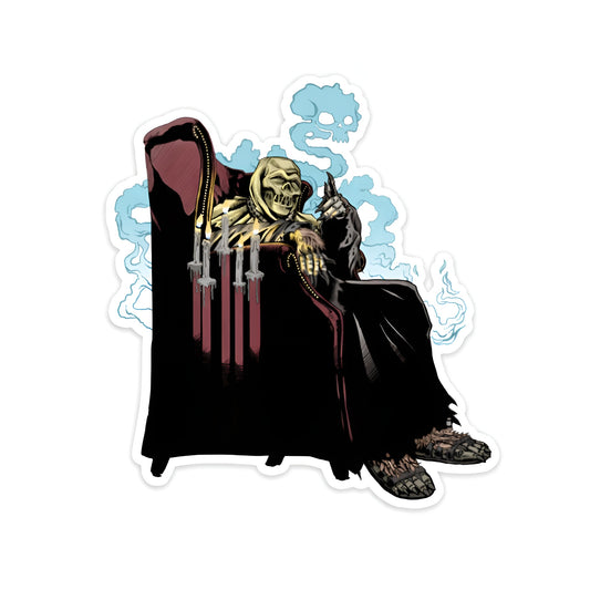 HIGH AS F*** SACKHEAD STICKER